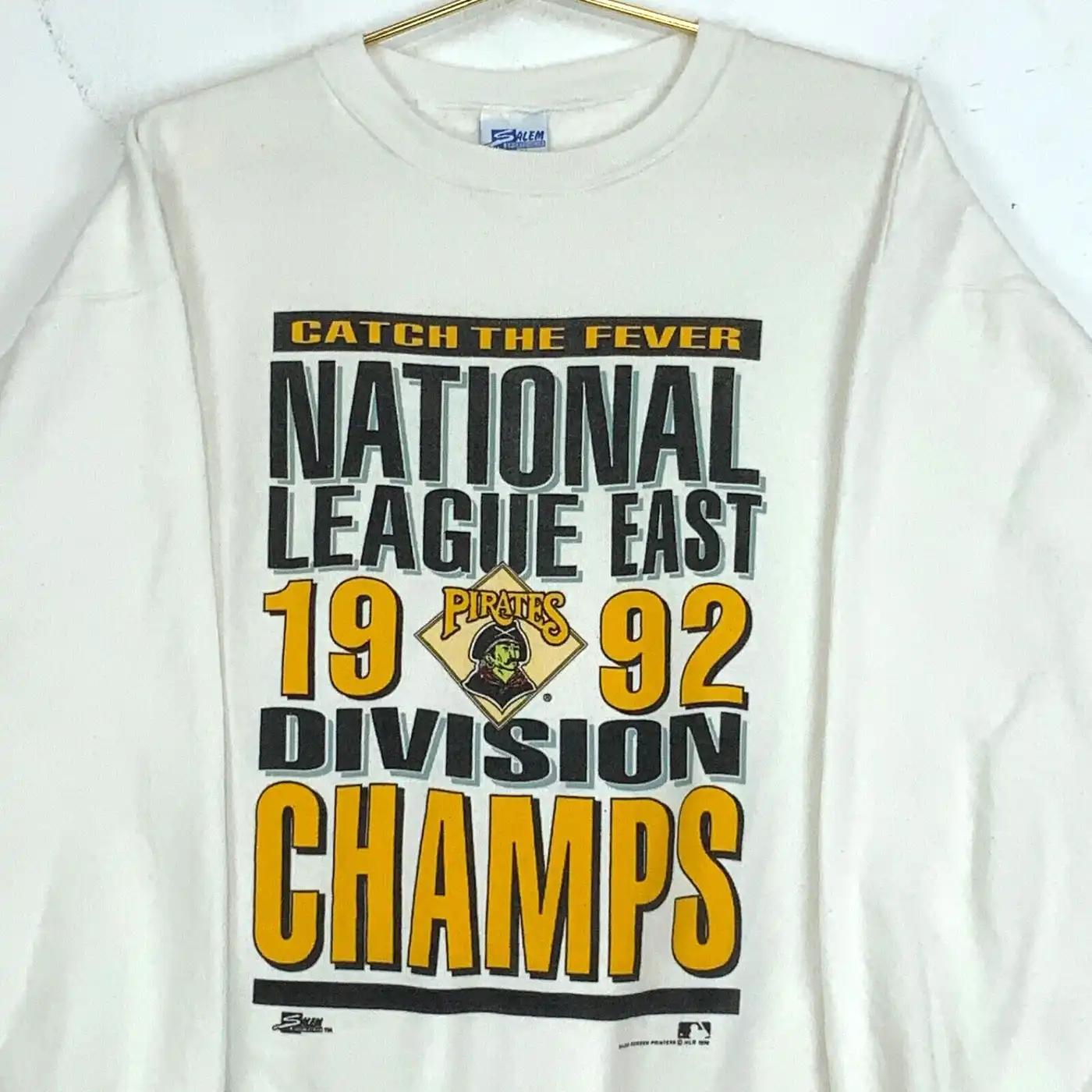 Vintage Pittsburgh Pirates Division Champs 1992 Mlb Crewneck T-Shirt, Hoodie, And Sweatshirt Gift For Fans - Image 2