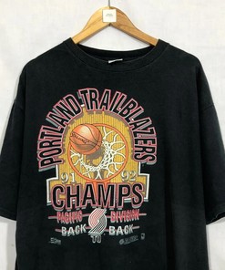 Vintage Portland Trail Blazer Champs Pacific Division Sweatshirt Pullover Hoodie Reprinted Gift For Bna Fans