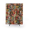 Vintage Pulp Novel Montage Disney Blanket Shower Curtain
