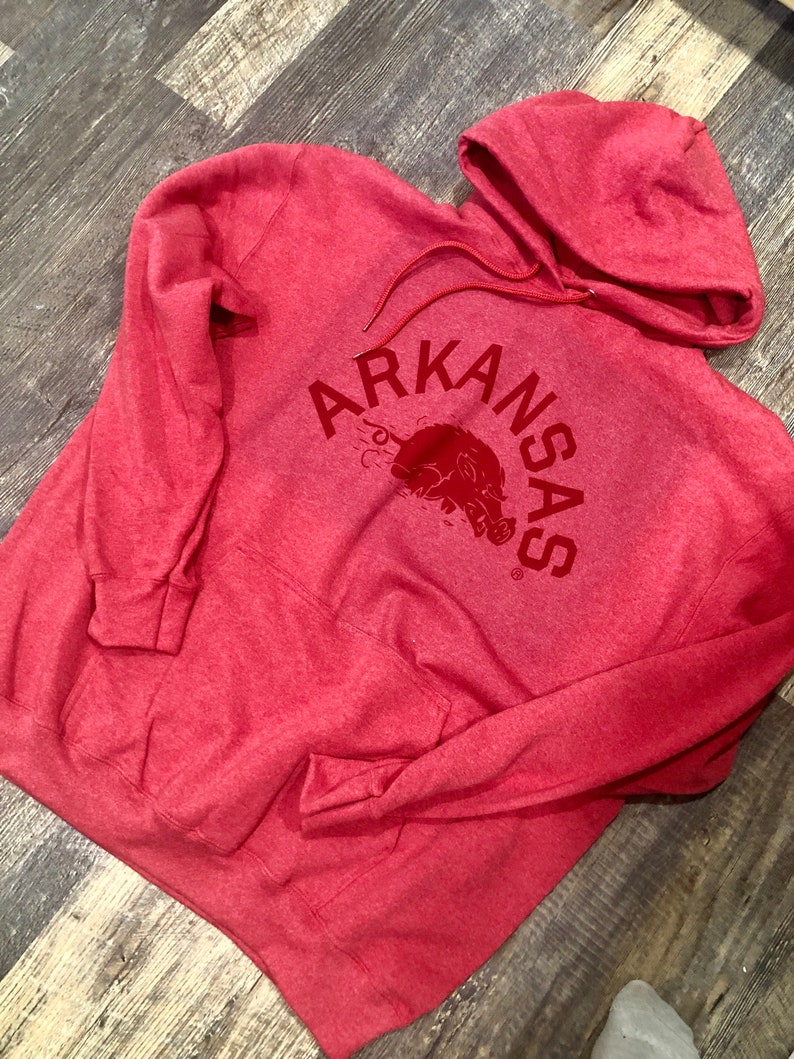 Vintage Razorback Hoodie, Razorbacks Hoodie, Arkansas Football Sweats Ideal For Razorbacks Enthusiasts - Image 2