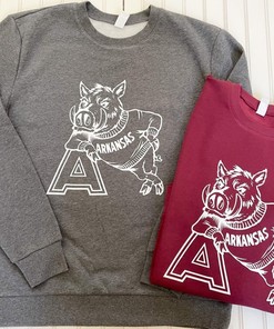 Vintage Razorback Sweatshirt-Unisex Adult Arkansas Sweatshirt, Hoodie, Shirt Full Size Must-Have For Razorbacks Fans