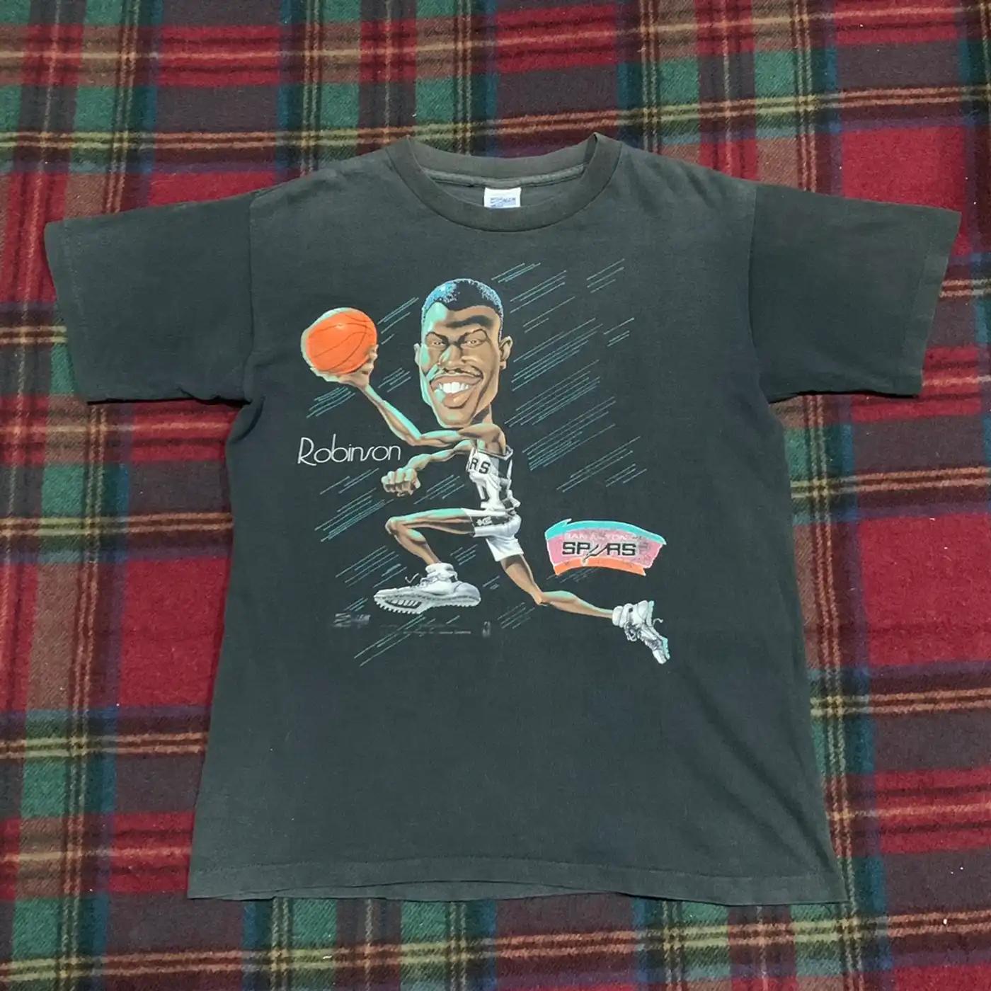 Vintage San Antonio Spurs David Robinson Sweatshirt Pullover Hoodie Reprinted Gift For Bna Fans