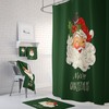 Vintage Santa Disney Shower Curtain for a Classic Christmas Bathroom Decor