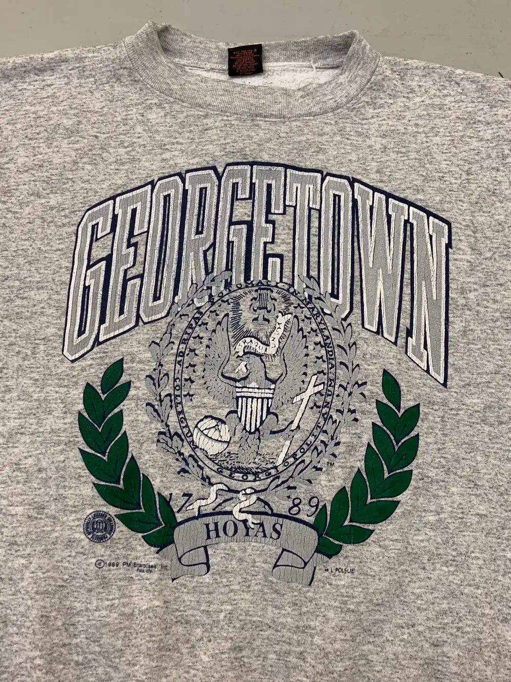 Vintage Style 1980S Georgetown Hoyas Ncaa T-Shirt Sweatshirt American Football Sweatshirt Sports Gifts - Image 2