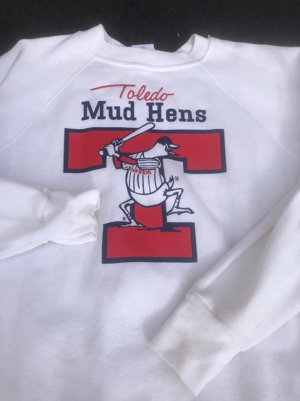 Vintage Style 1980S Toledo Mud Hens Rare Drop Shoulder T-Shirt Sweatshirt Hoodie Full Size Gifts For Ncaa