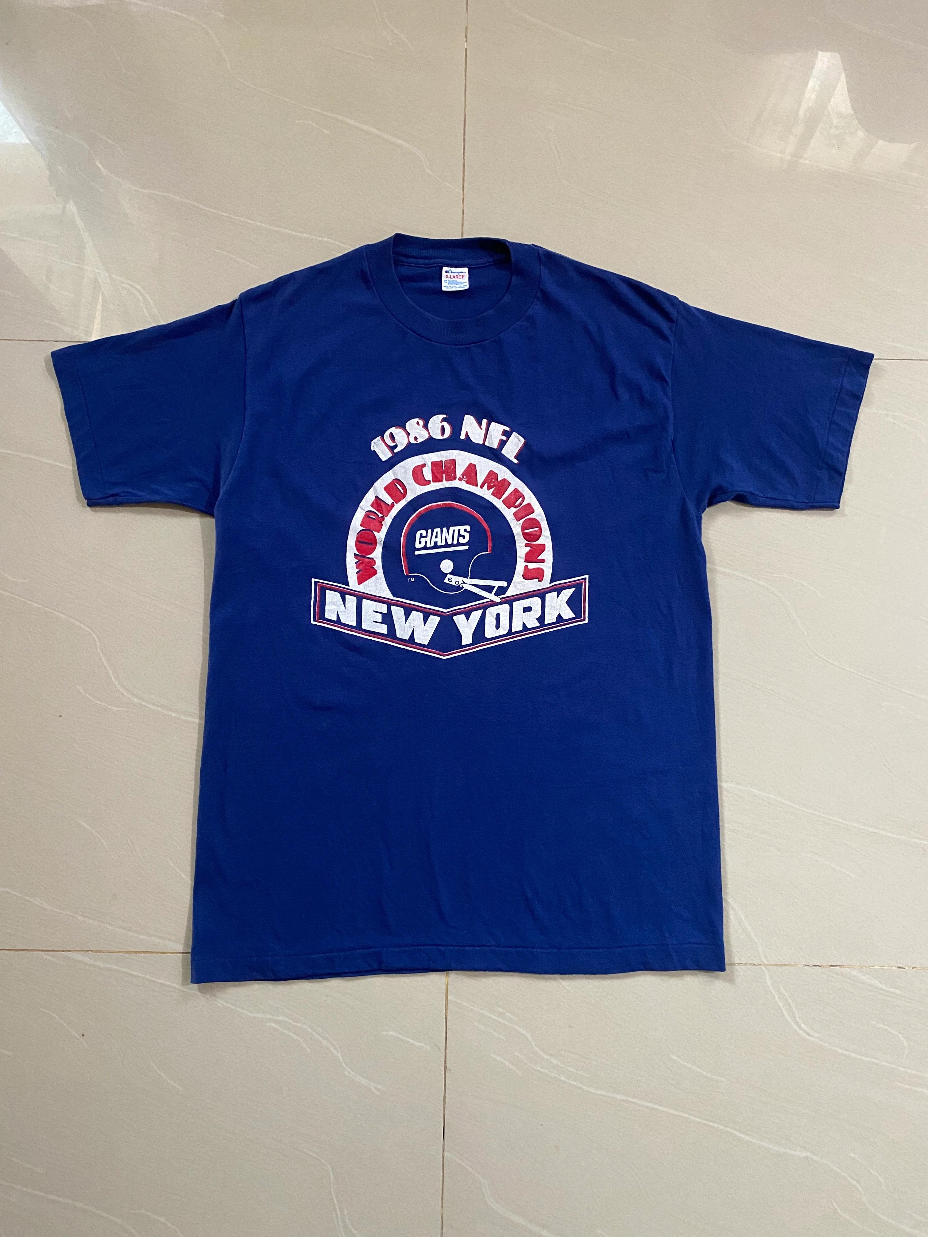 Vintage Style 1986 NFL Giants World Champions New York Sweatshirt T-shirt Ideal Gift for NFL Fans