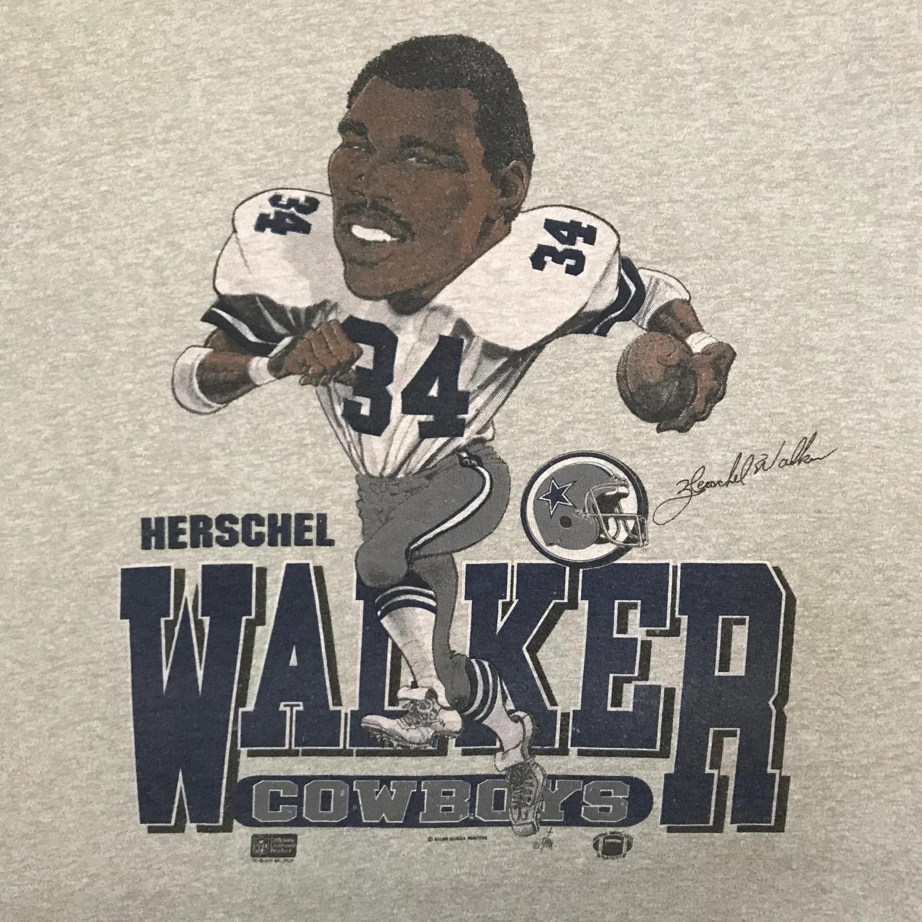 Vintage Style 1987 Cowboys NFL Herschel Walker Sweatshirt T-shirt Ideal Gift for NFL Fans - Image 2