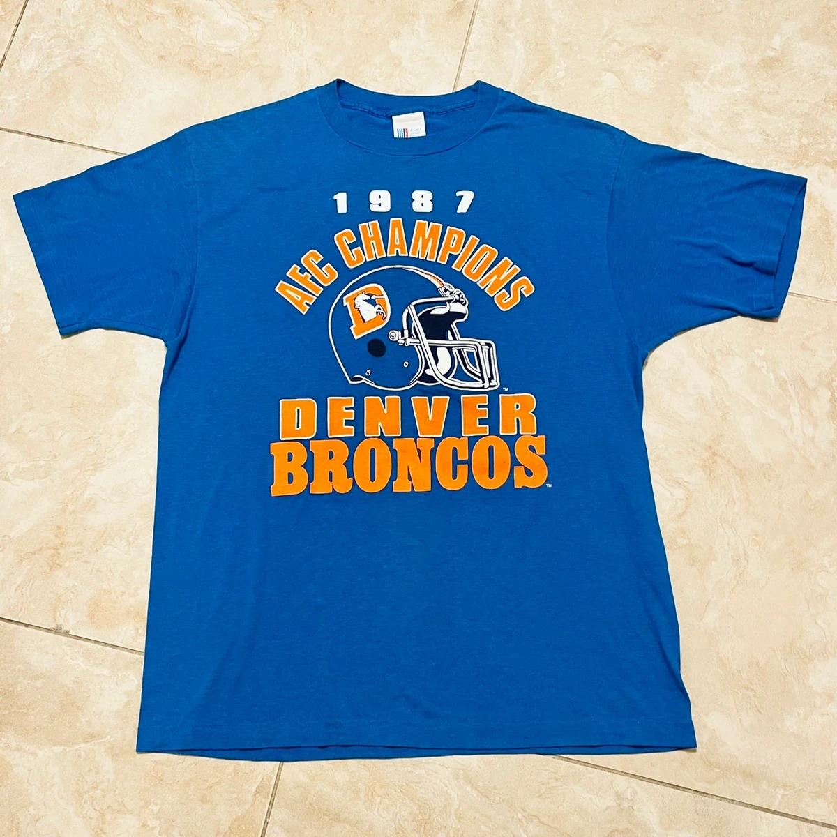 Vintage Style 1987 Denver Broncos Sweatshirt T-shirt, NFL Football Teams Gifts For Fans
