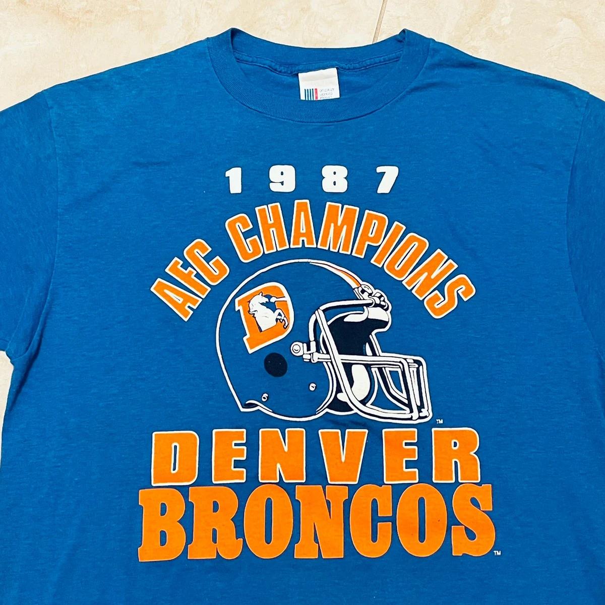 Vintage Style 1987 Denver Broncos Sweatshirt T-shirt, NFL Football Teams Gifts For Fans - Image 2
