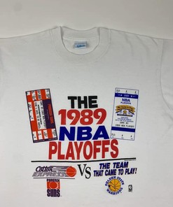 Vintage Style 1989 Bna Playoffs Warriors Vs Suns Ticket T-Shirt, Hoodie, Sweatshirt Gift For Bna Fans