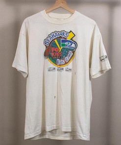 Vintage Style 1990s Fox Kids Seahawks Single Stitch Sweatshirt T-shirt, NFL Football Teams Gifts For Fans