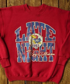 Vintage Style 1993 Kansas University Ku Late Night With Roy Williams Sweatshirt, Kansas Shirt, Vintage Style 90S Shirt