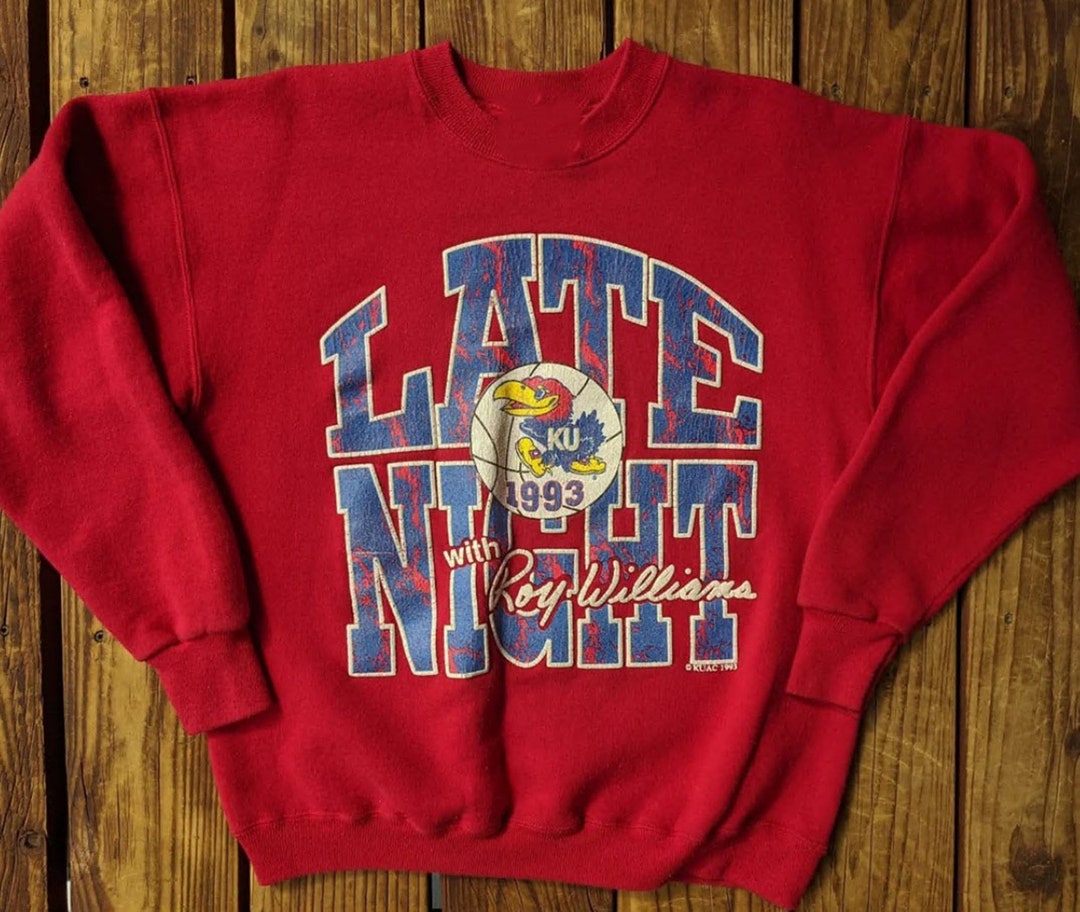 Vintage Style 1993 Kansas University Ku Late Night With Roy Williams Sweatshirt, Kansas Shirt, Vintage Style 90S Shirt