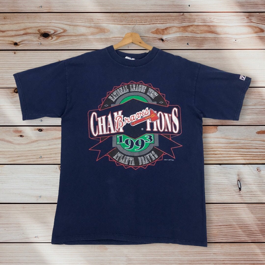 Vintage Style 1993 Logo 7 Mlb Atlanta Braves Crewneck T-Shirt, Mlb Atlanta Braves Champions Shirts, Sweatshirt, Hoodie