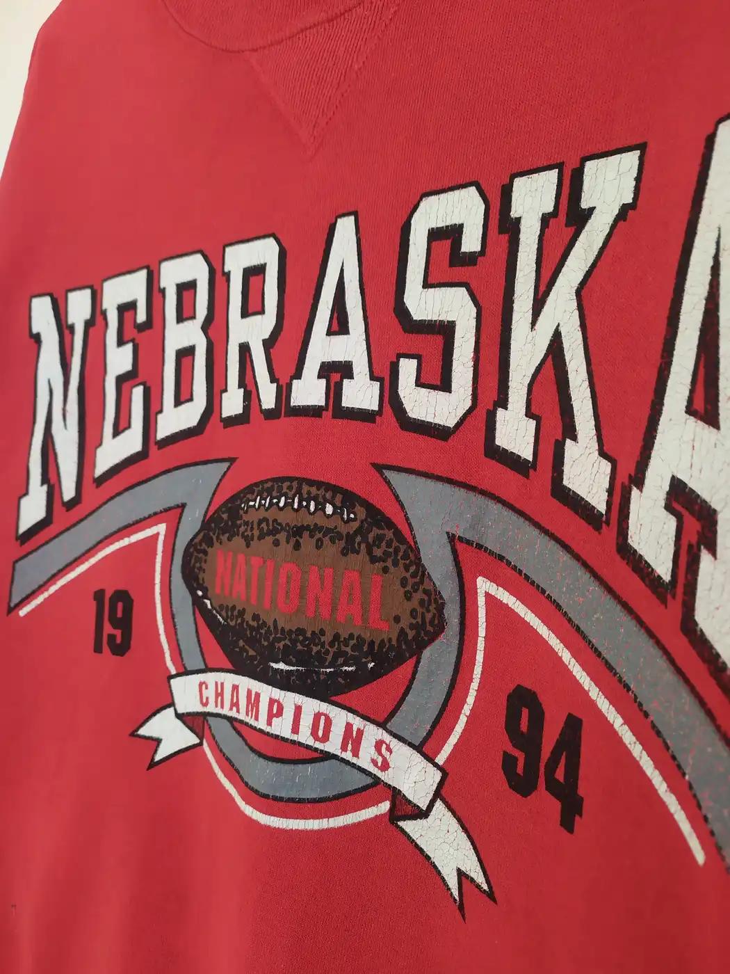 Vintage Style 1994 Nebraska National Champion University American Sweatshirt Gifts For Ncaa - Image 2