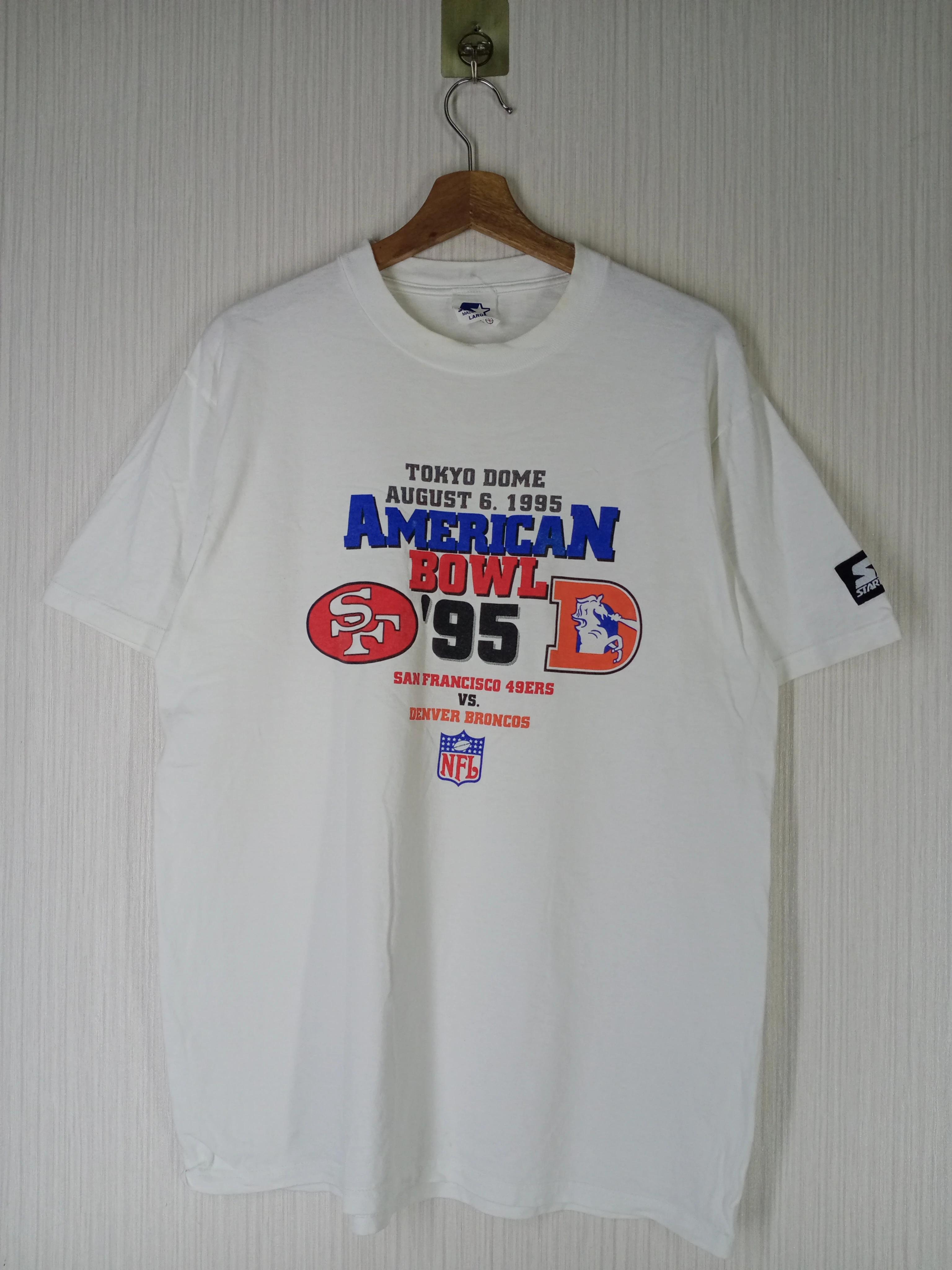 Vintage Style 1995 San Francisco 49Ers Vs Denver Broncos Sweatshirt T-shirt Ideal Gift for NFL Fans