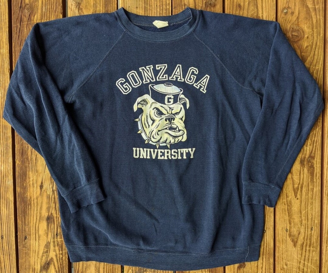 Vintage Style 80S Gonzaga University Sweatshirt, Gonzaga University Shirt, Gonzaga Sweater, Gonzaga Bulldogs