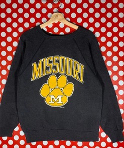 Vintage Style 80S Missouri Tigers Sweatshirt, Missouri Tigers Crewneck, Missouri Sweater Pullover, Missouri University