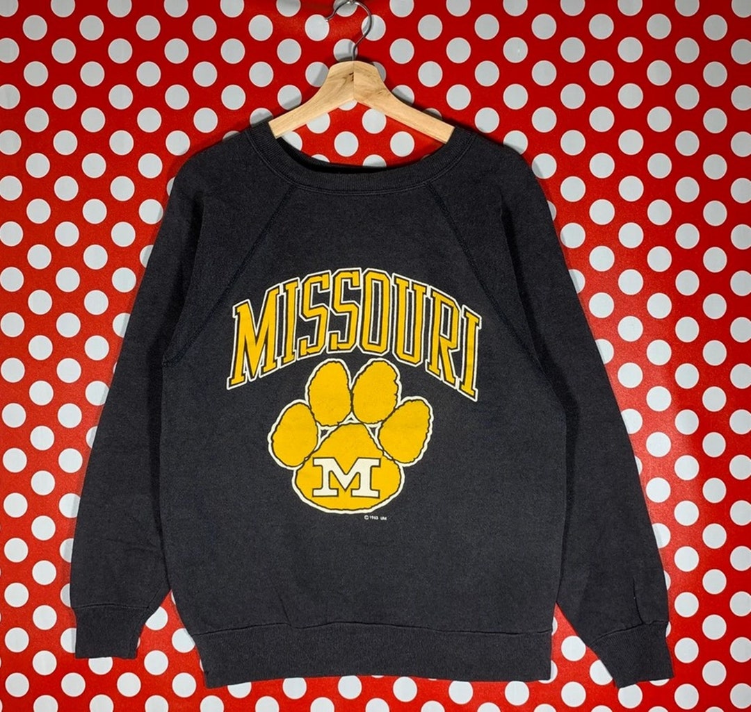 Vintage Style 80S Missouri Tigers Sweatshirt, Missouri Tigers Crewneck, Missouri Sweater Pullover, Missouri University
