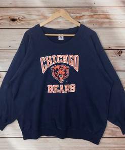 Vintage Style 80’S Nfl Chicago Bears Crewneck Sweatshirt, Nfl Chicago Bears Sweater Pulloverarge