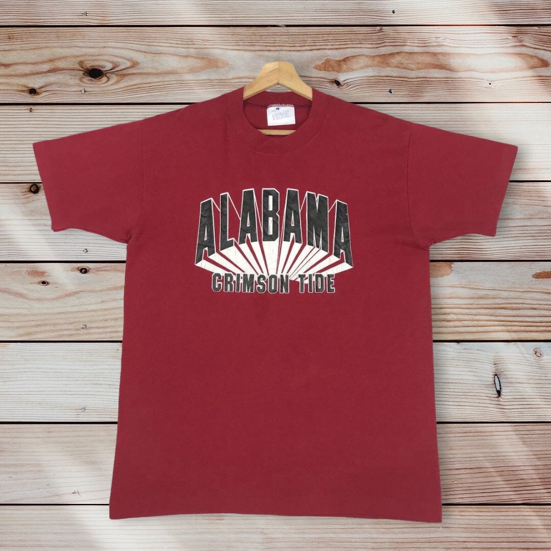 Vintage Style 80S University Of Alabama Crewneck T-Shirts, Alabama University Crimson Tide Shirts, Sweatshirt, Hoodie
