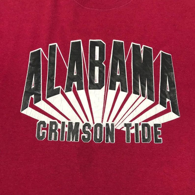 Vintage Style 80S University Of Alabama Crewneck T-Shirts, Alabama University Crimson Tide Shirts, Sweatshirt, Hoodie - Image 2