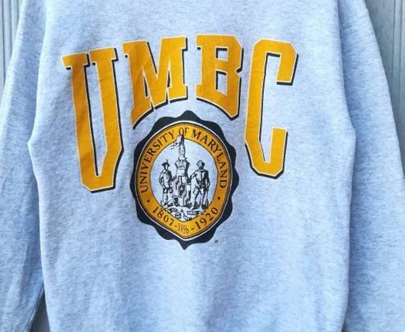 Vintage Style 80S University Of Maryland Sweatshirt, Vintage Style 90S Shirt Maryland Sweater - Image 2