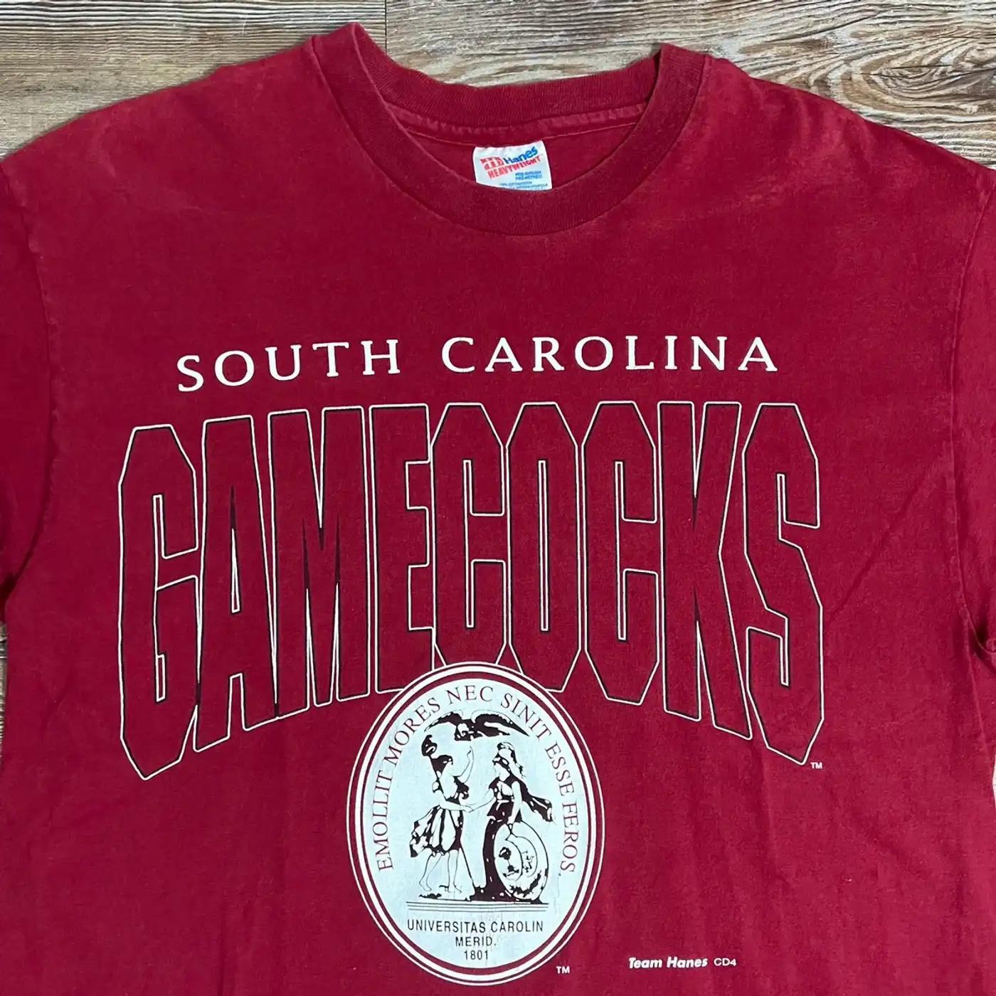 Vintage Style 80S University South Carolina Gamecocks T-Shirt Sweatshirt Hoodie American Football Gifts Lover - Image 2
