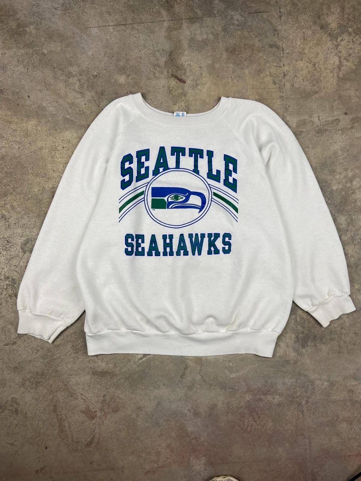 Vintage Style 80s Champion Seattle Seahawks Sweatshirt T-shirt, NFL Football Teams Gifts For Fans