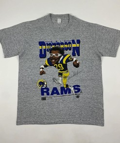 Vintage Style 80s Eric Dickerson St. Louis Rams Caricature Sweatshirt T-shirt Ideal Gift for NFL Fans
