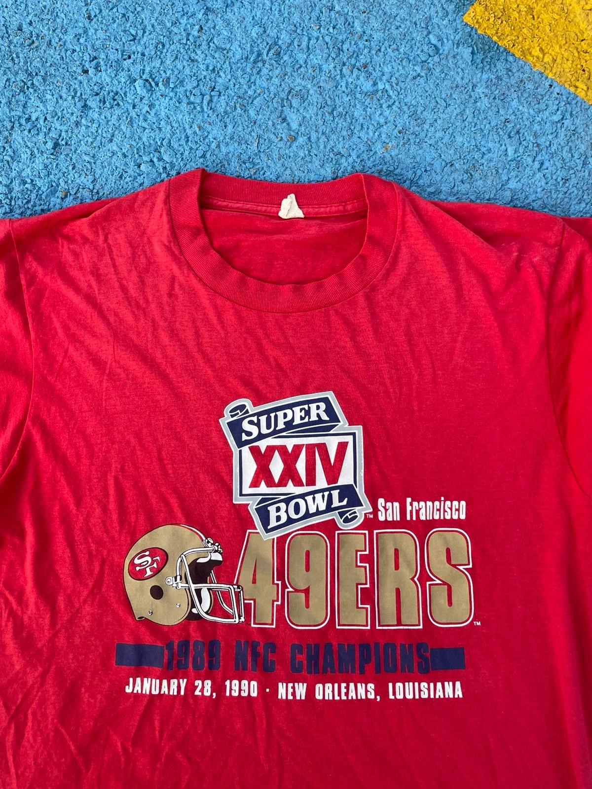 Vintage Style 80s San Francisco 49Ers NFL Super Bowl Sweatshirt T-shirt, NFL Football Teams Gifts For Fans - Image 2