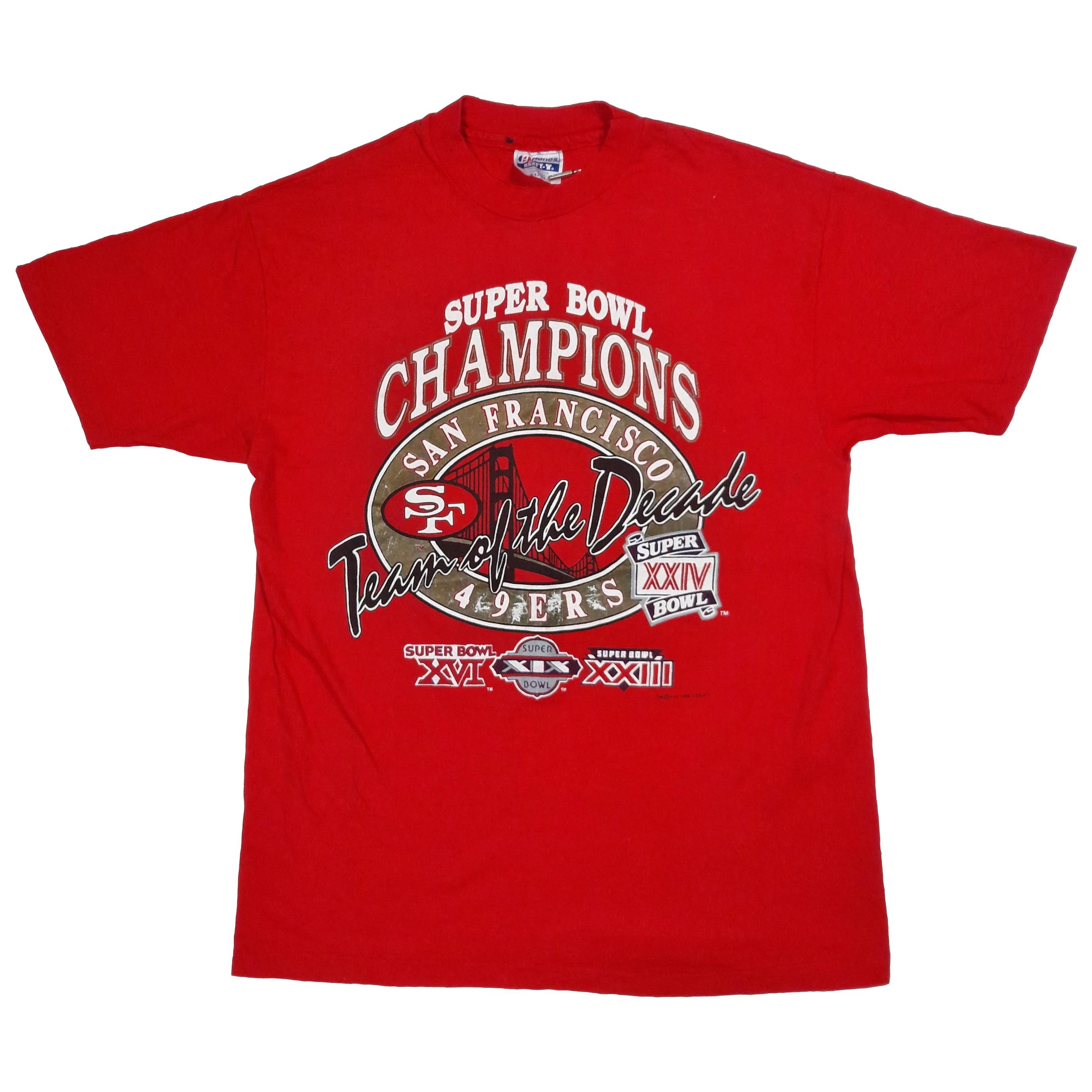 Vintage Style 80s Super Bowl Champions Xxiv San Francisco 49Ers Sweatshirt T-shirt, NFL Football Teams Gifts For Fans
