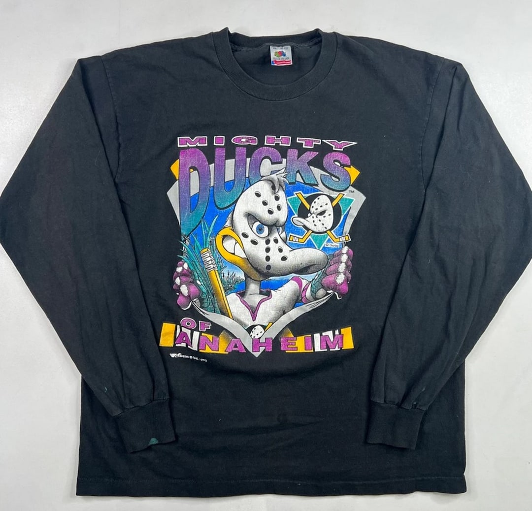 Vintage Style 90S Anaheim Mighty Ducks Crewneck Sweatshirt, Mighty Ducks Hoodie T-Shirt