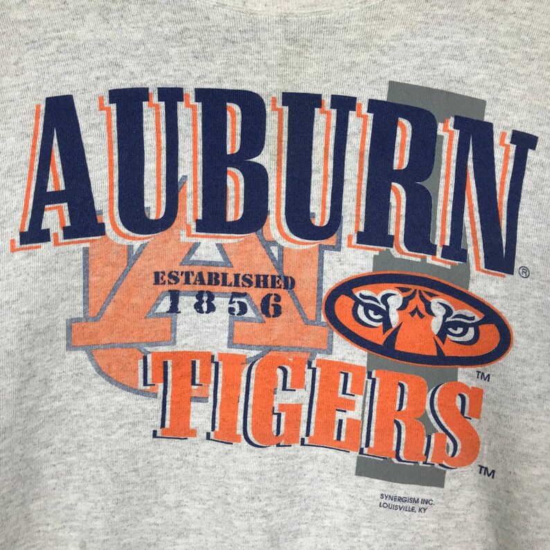 Vintage Style 90’S Auburn University Crewneck Sweatshirt, Auburn Tigers Football Team Sweater Pullover - Image 2