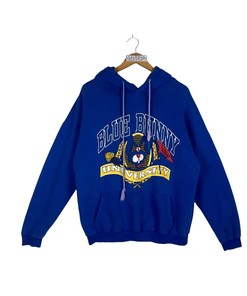 Vintage Style 90S Blue Bunny University Sweatshirt Hoodie Football Game Day T-Shirt Lover