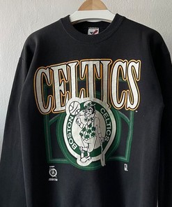 Vintage Style 90S Boston Celtics Basketball Crewneck Sweatshirt, Boston Celtics Shirt, Boston Celtics Hoodie