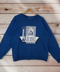 Vintage Style 90’S Duke Blue Devils Crewneck Sweatshirt, Duke University Sweater Pullover, Hoodie