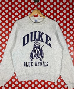 Vintage Style 90S Duke University Blue Devils Sweatshirt, Duke University Hoodie, Duke University Shirt