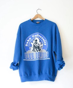 Vintage Style 90S Duke University Blue Devils Sweatshirt, Vintage Style 90S Shirt Hoodie Full Size