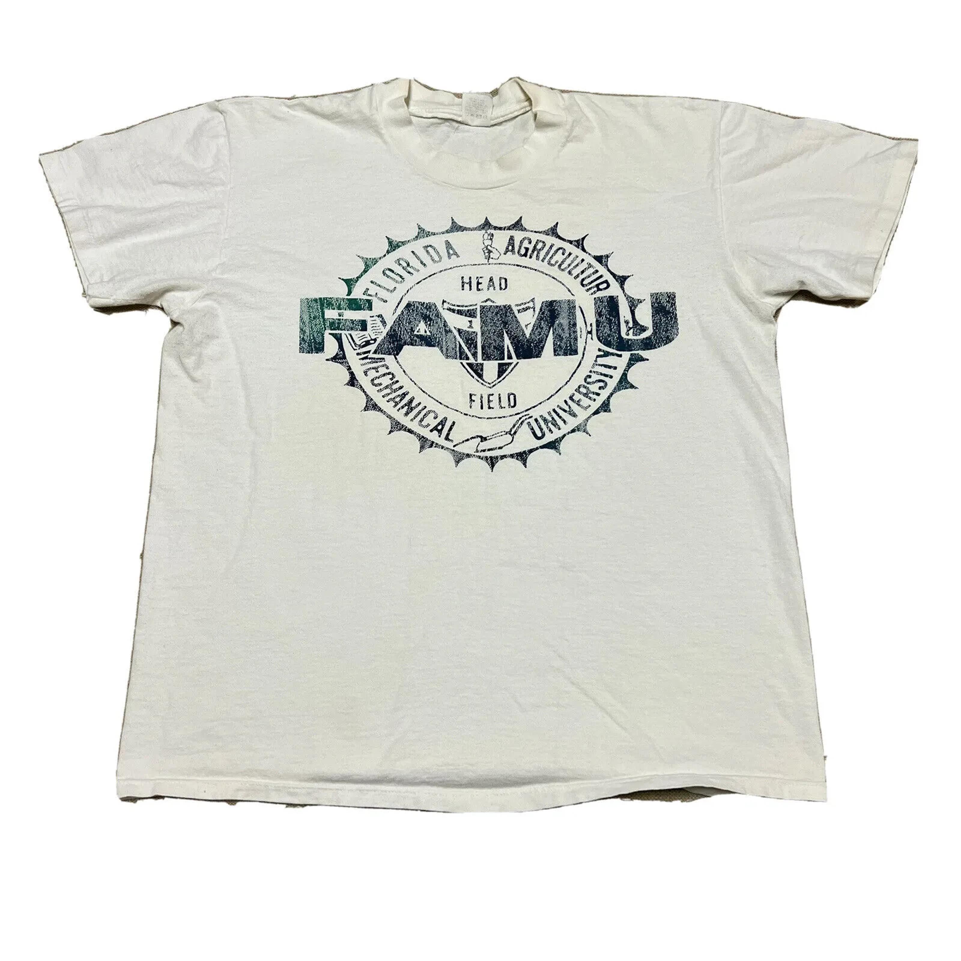 Vintage Style 90S Famu Stamp T Shirt Mens L Florida A&M Rattlers Single Stitch Ncaa University Sweatshirt