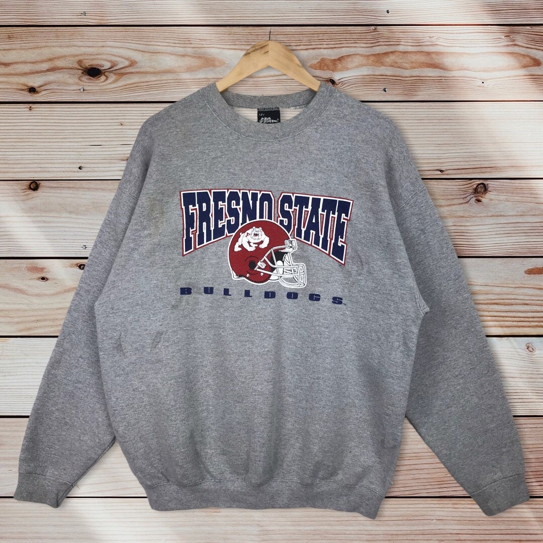 Vintage Style 90’S Fresno State Bulldogs Crewneck Sweatshirt, Fresno State Bulldogs Sweater Pullover, Hoodie