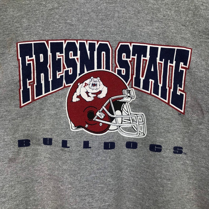 Vintage Style 90’S Fresno State Bulldogs Crewneck Sweatshirt, Fresno State Bulldogs Sweater Pullover, Hoodie - Image 2