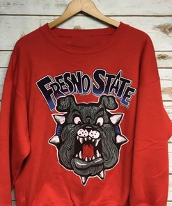 Vintage Style 90S Fresno State Bulldogs Sweatshirt, Fresno State Sweater Gift Lover