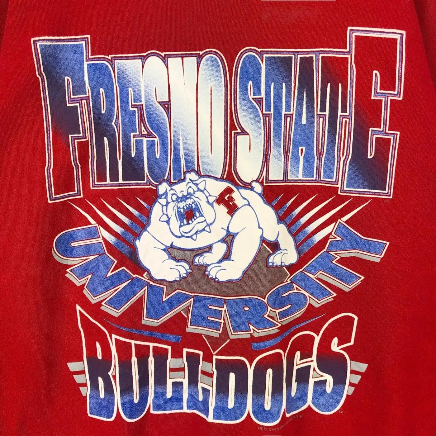 Vintage Style 90S Fresno State University Bulldogs Ncaa Gear - T-Shirt, Sweatshirt, Hoodie - Image 2