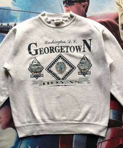 Vintage Style 90S Georgetown Hoyas Crewneck Sweatshirt Perfect For Any Occasion