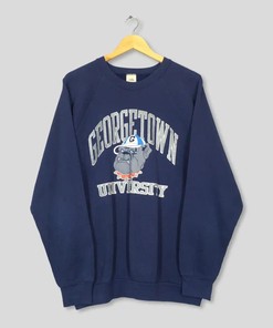 Vintage Style 90S Georgetown University Sweatshirt Hoodie Football Game Day T-Shirt Lover