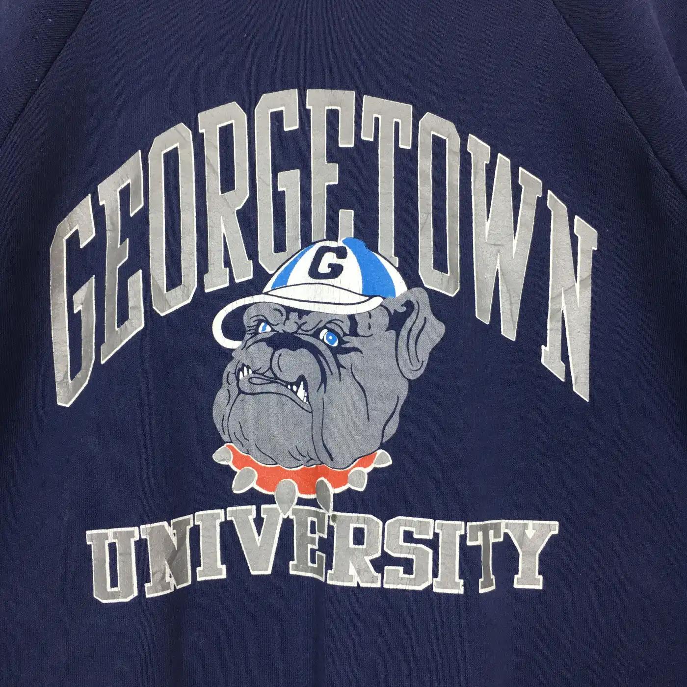 Vintage Style 90S Georgetown University Sweatshirt Hoodie Football Game Day T-Shirt Lover - Image 2
