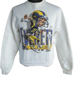 Vintage Style 90S Jim Everett La Rams Nfl T Shirt Hoodie Sweatshirt Gift For Fans