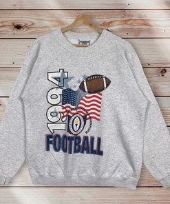 Vintage Style 90’S Lee Ohio High School American Football Club Printed Crew Neck Sweatshirt 1994 State Championship