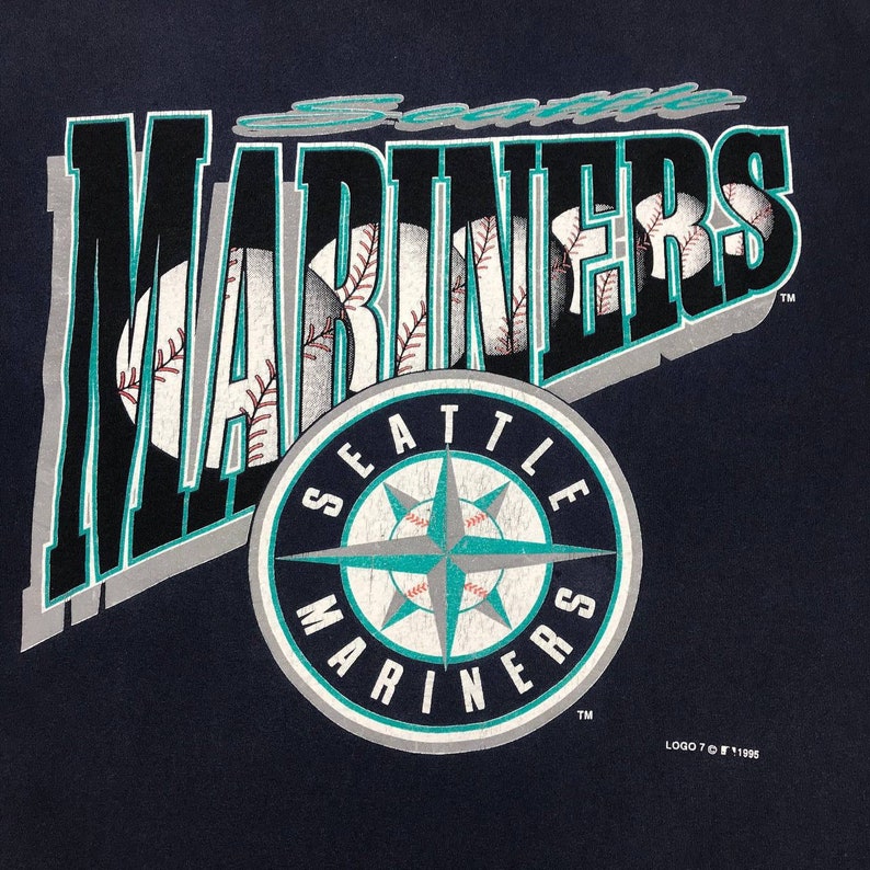Vintage Style 90’S Logo 7 Mlb Seattle Mariners Baseball Club Crewneck T-Shirts Sweatshirt, Hoodie - Image 2